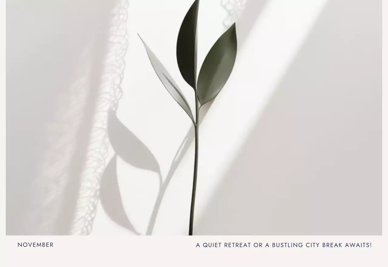 베이지 심플 여행 달력