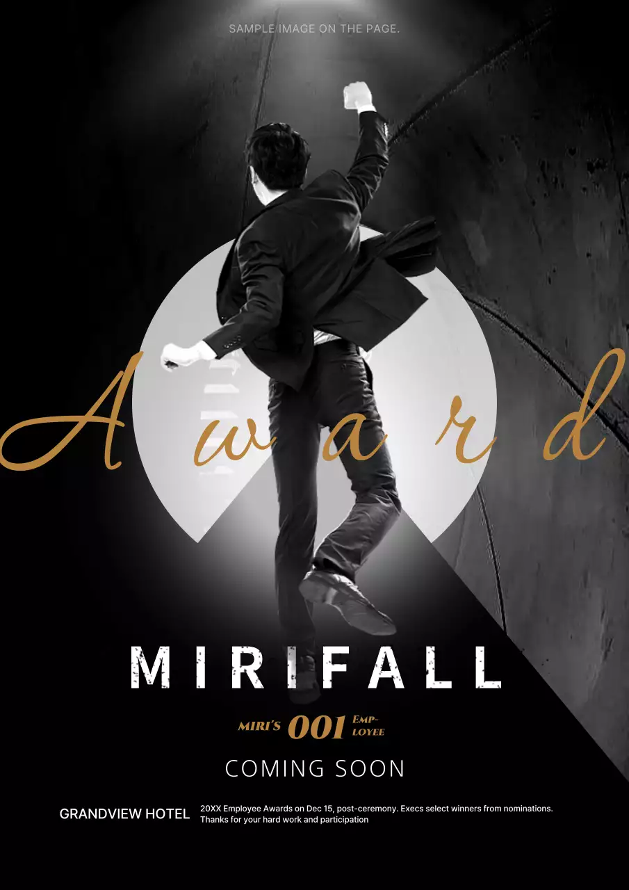 Black Modern Awards Announcement Poster