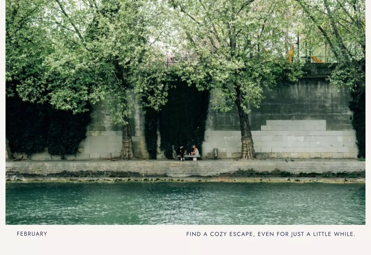 베이지 심플 여행 달력