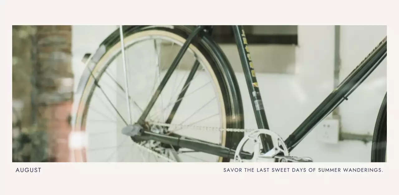 아이보리 심플 여행 캘린더