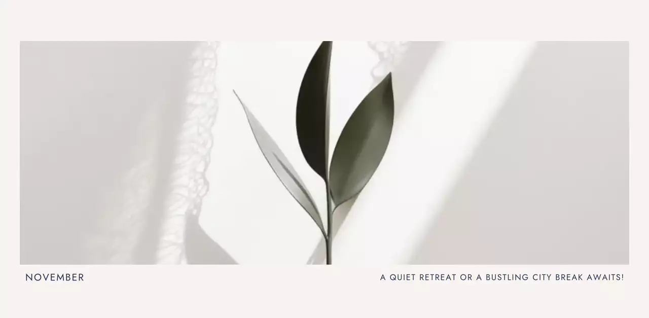 아이보리 심플 여행 캘린더