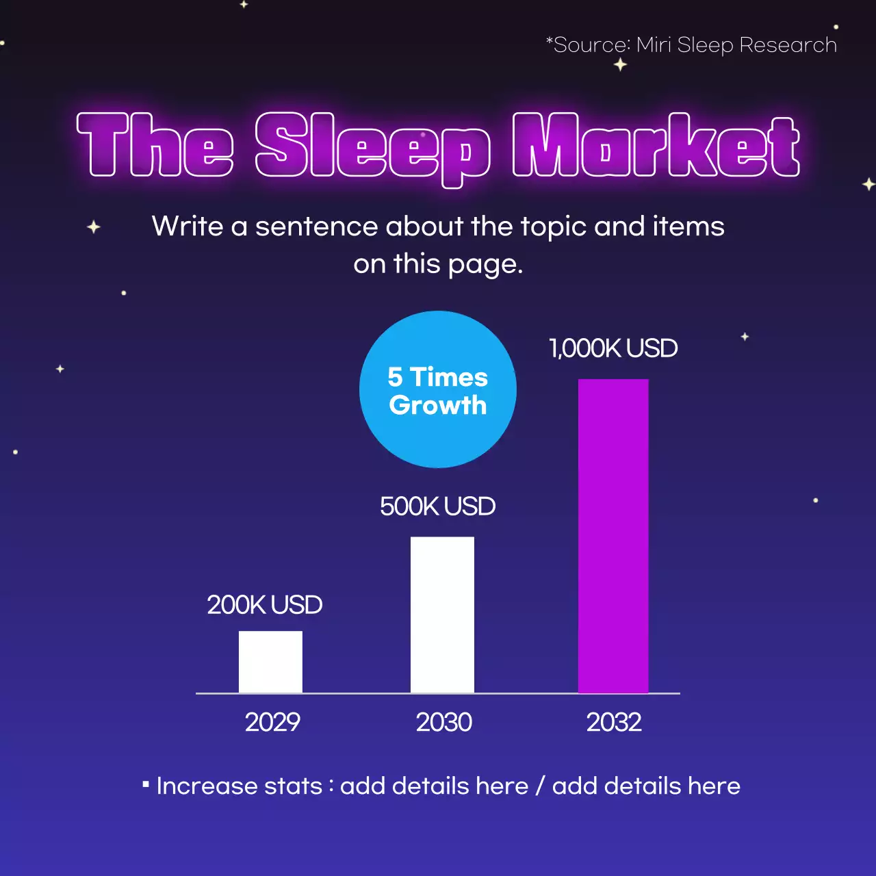 Providing technology sleep tech information for sweet sleep with blue tone neon sign feeling