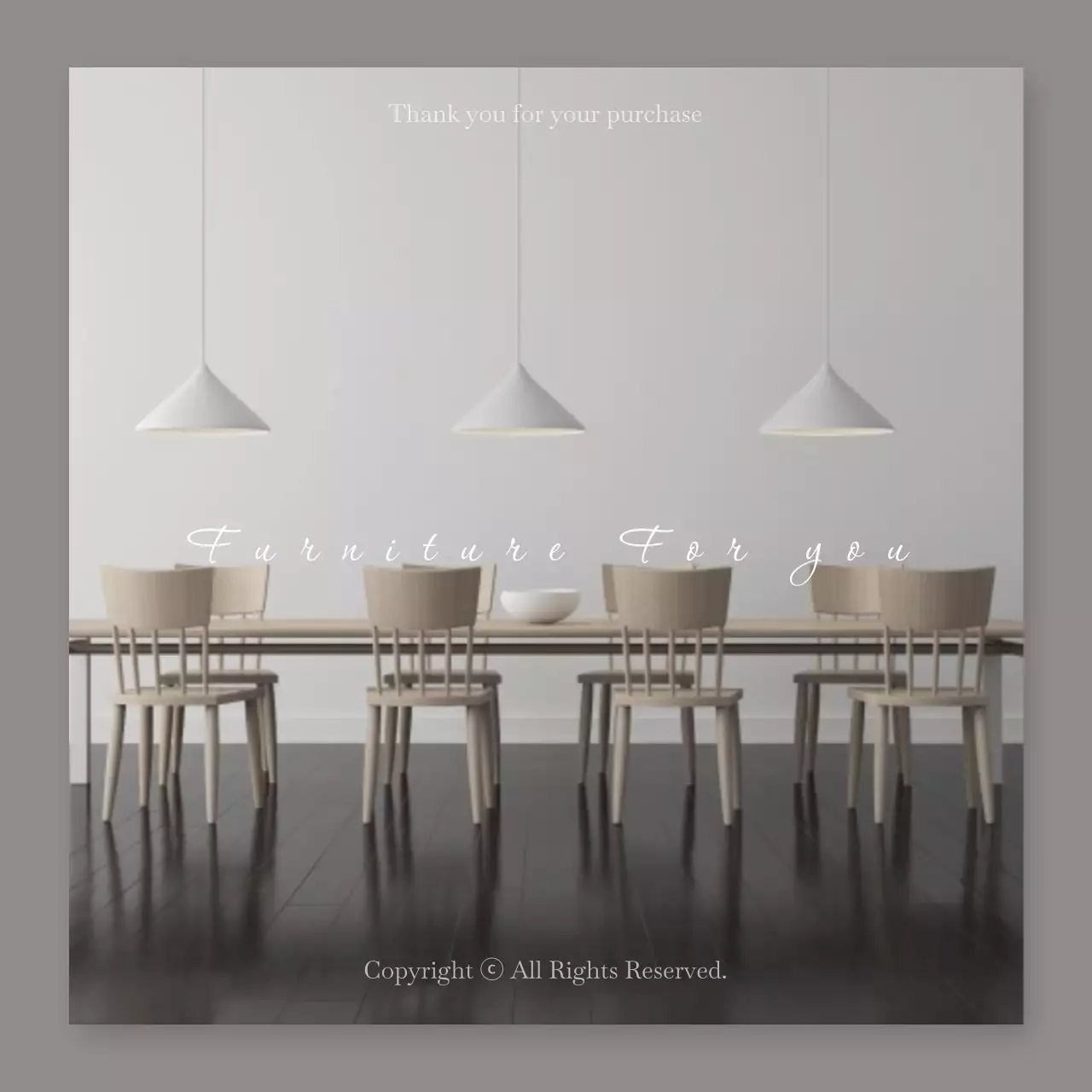 Grey Minimal Furniture Promotion Instagram Post