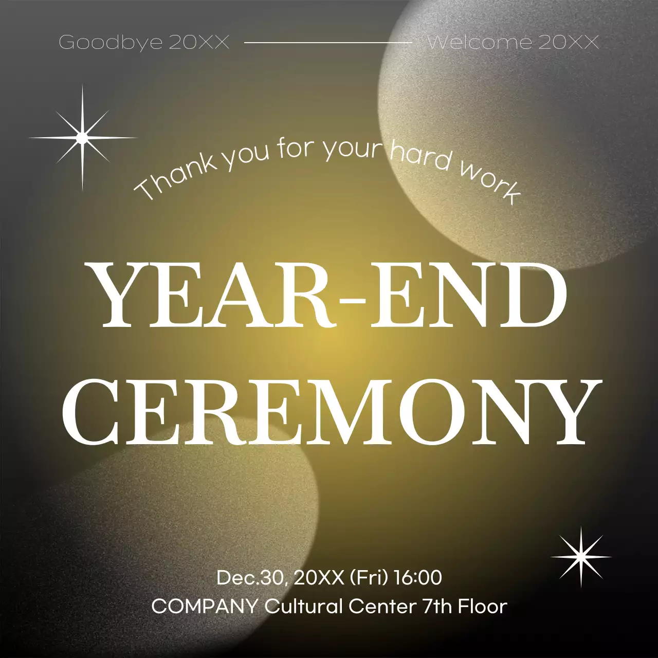 블랙 엘레강트 세레모니 발표 소셜 미디어 게시물