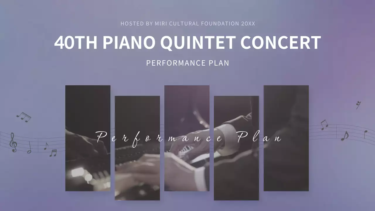 Purple Classic Concert Plan Presentation