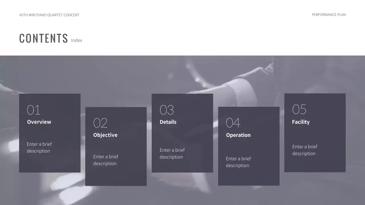 Purple Classic Concert Plan Presentation