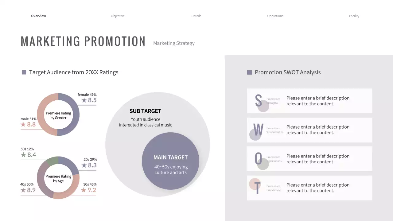 Purple Classic Concert Plan Presentation