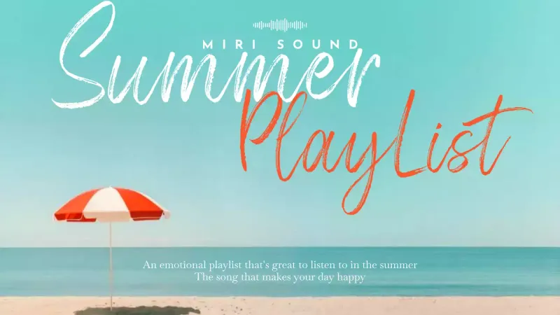 Miniatura do YouTube da lista de reprodução Teal Modern Summer