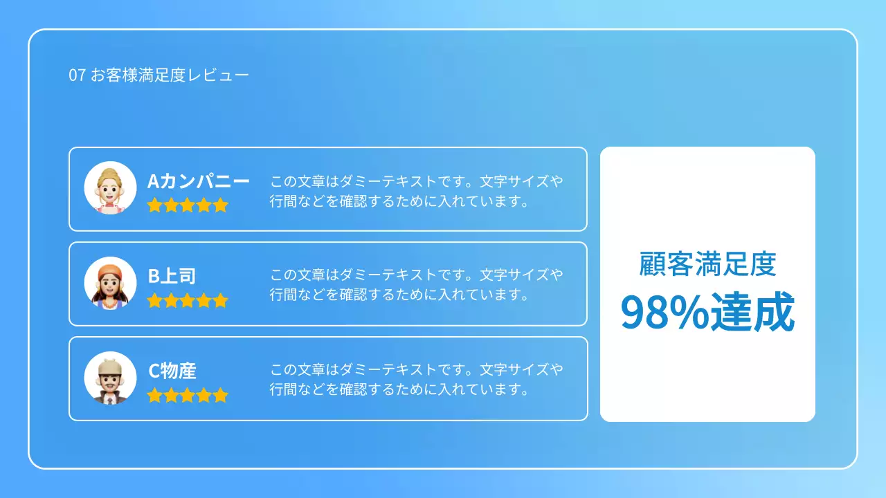 青 シンプル ビジネス プレゼンテーション