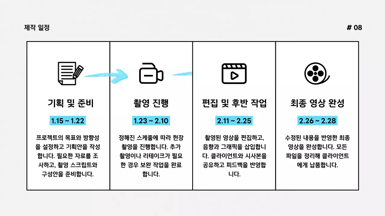 검정 심플 프레젠테이션 광고