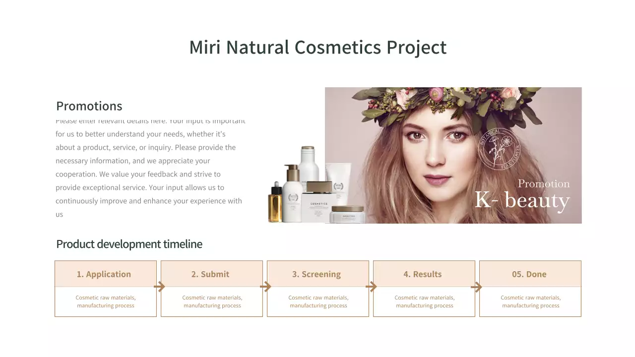 Beige Elegant Cosmetics Promotion Infographic