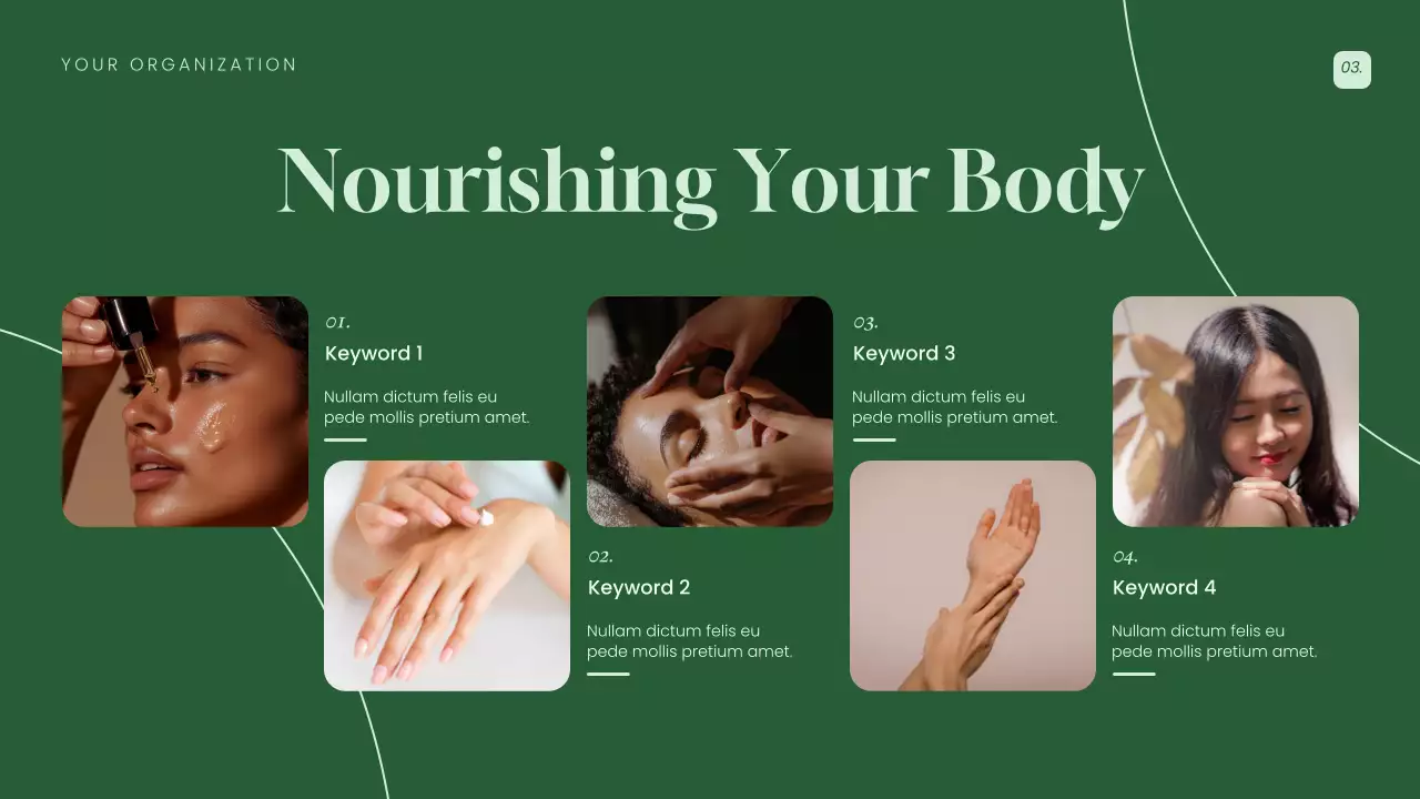 Green Elegant Women's Health Presentation