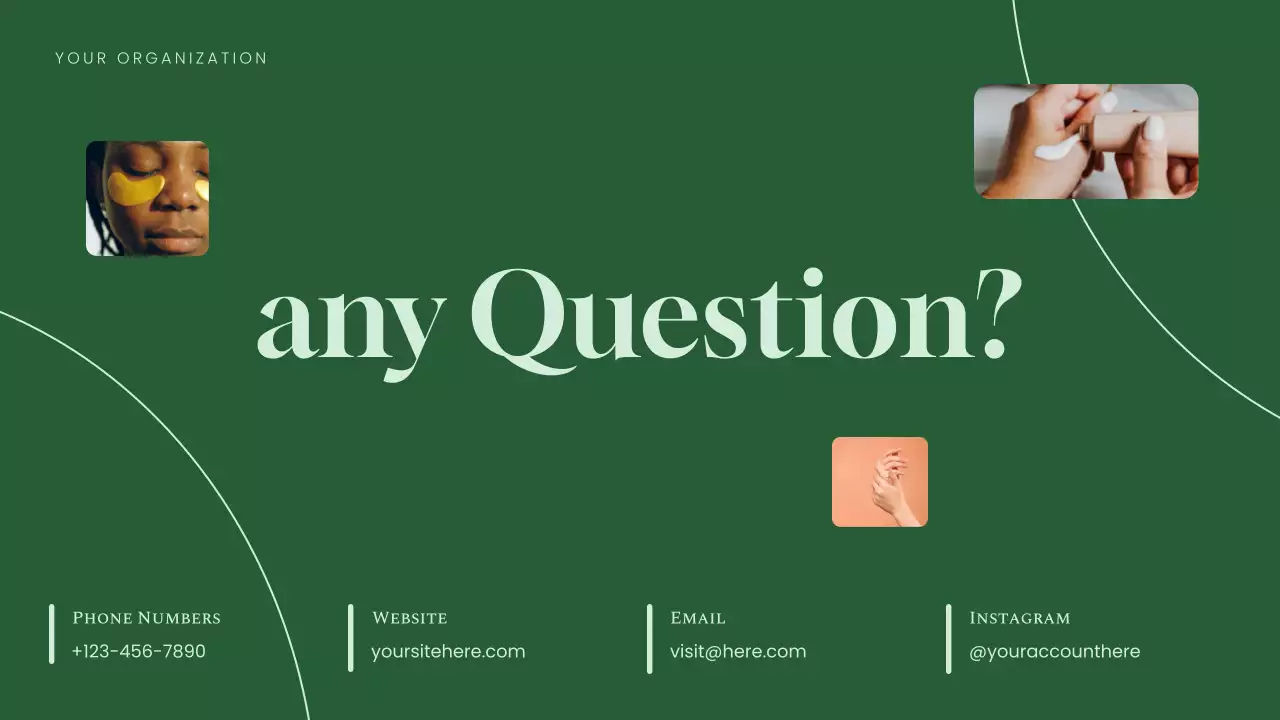 Green Elegant Women's Health Presentation