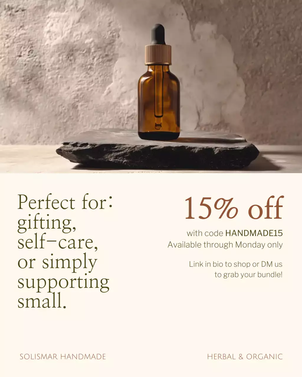 Beige Minimal Artisan Promotion Instagram Post