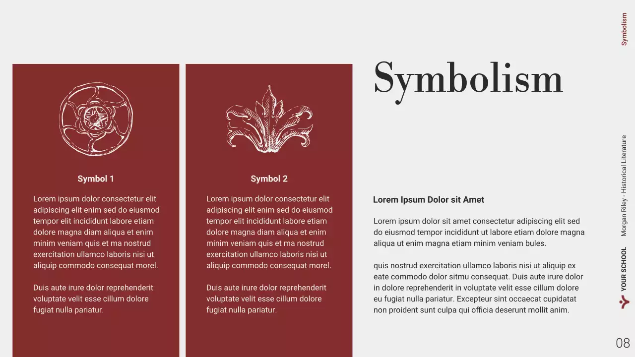 Trình bày trực tuyến Văn học Lịch sử Hiện đại Đỏ và Trắng