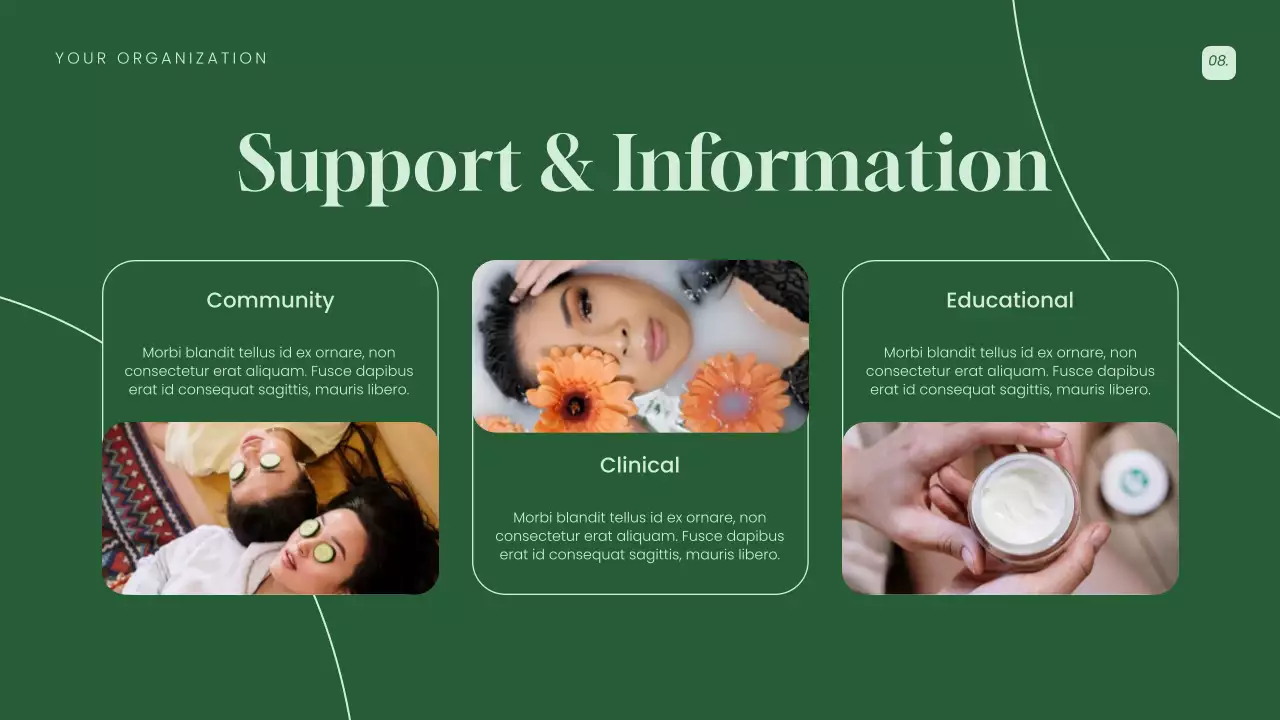 Green Elegant Women's Health Presentation