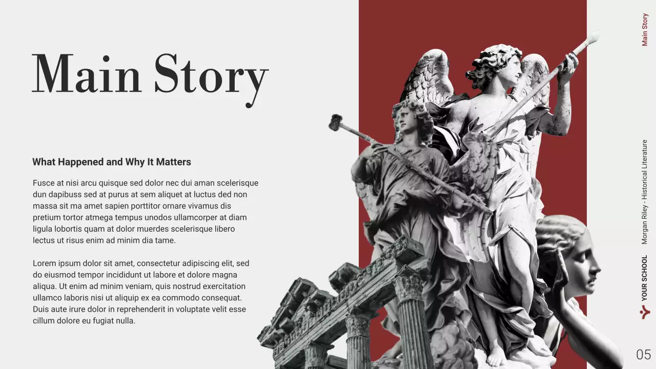 Trình bày trực tuyến Văn học Lịch sử Hiện đại Đỏ và Trắng