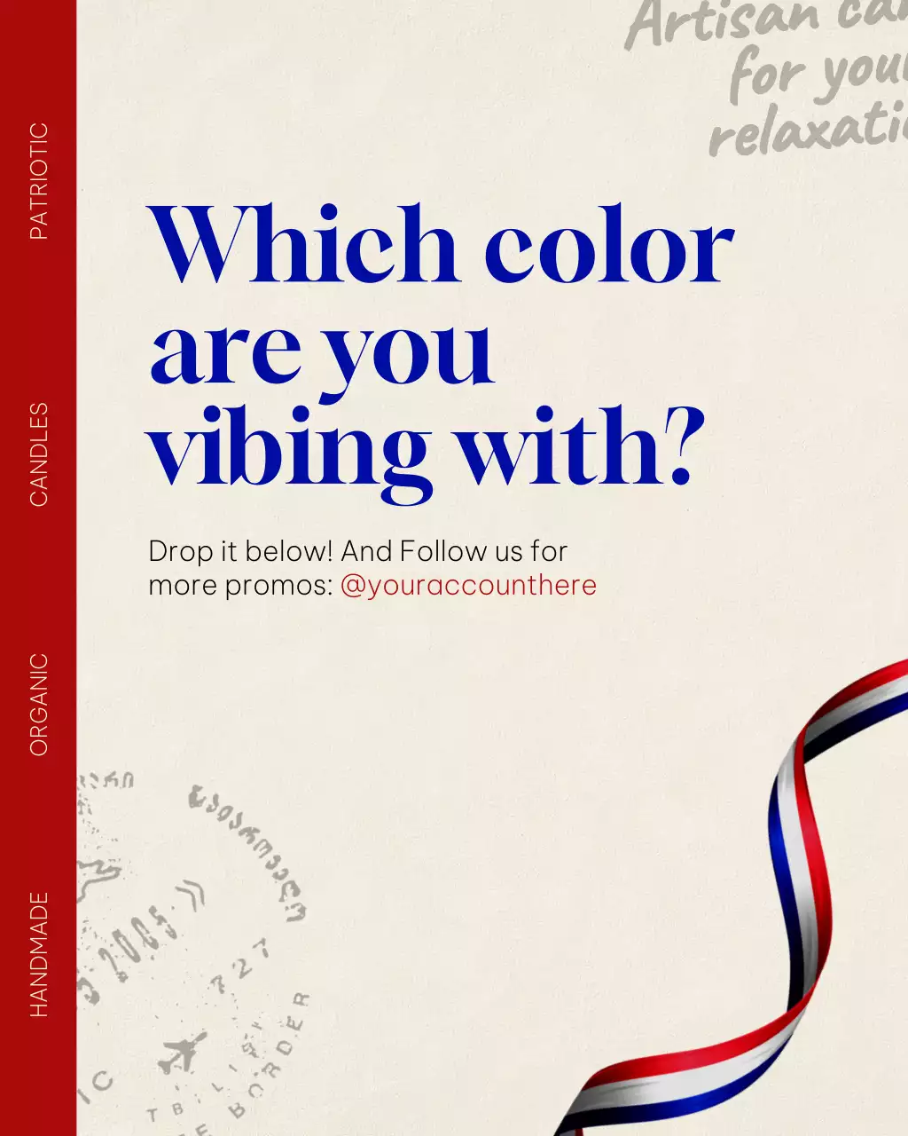 Red Minimal Candles Advertisement Instagram Post