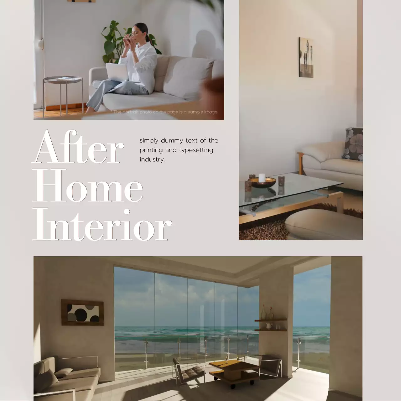 베이지색와 아이보리색의 모던한 인테리어 안내서