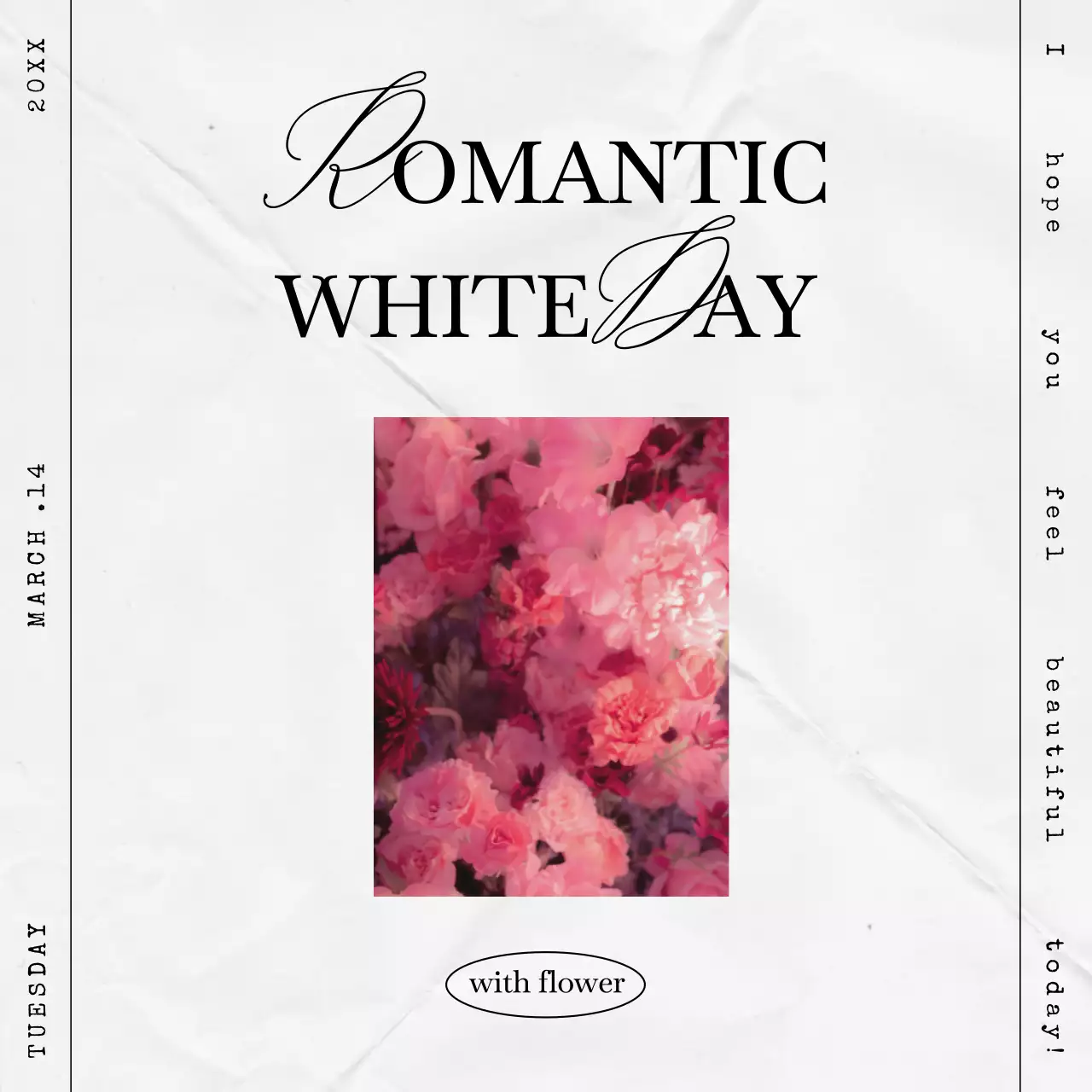 화이트 테마 심플한 레이아웃 화이트데이