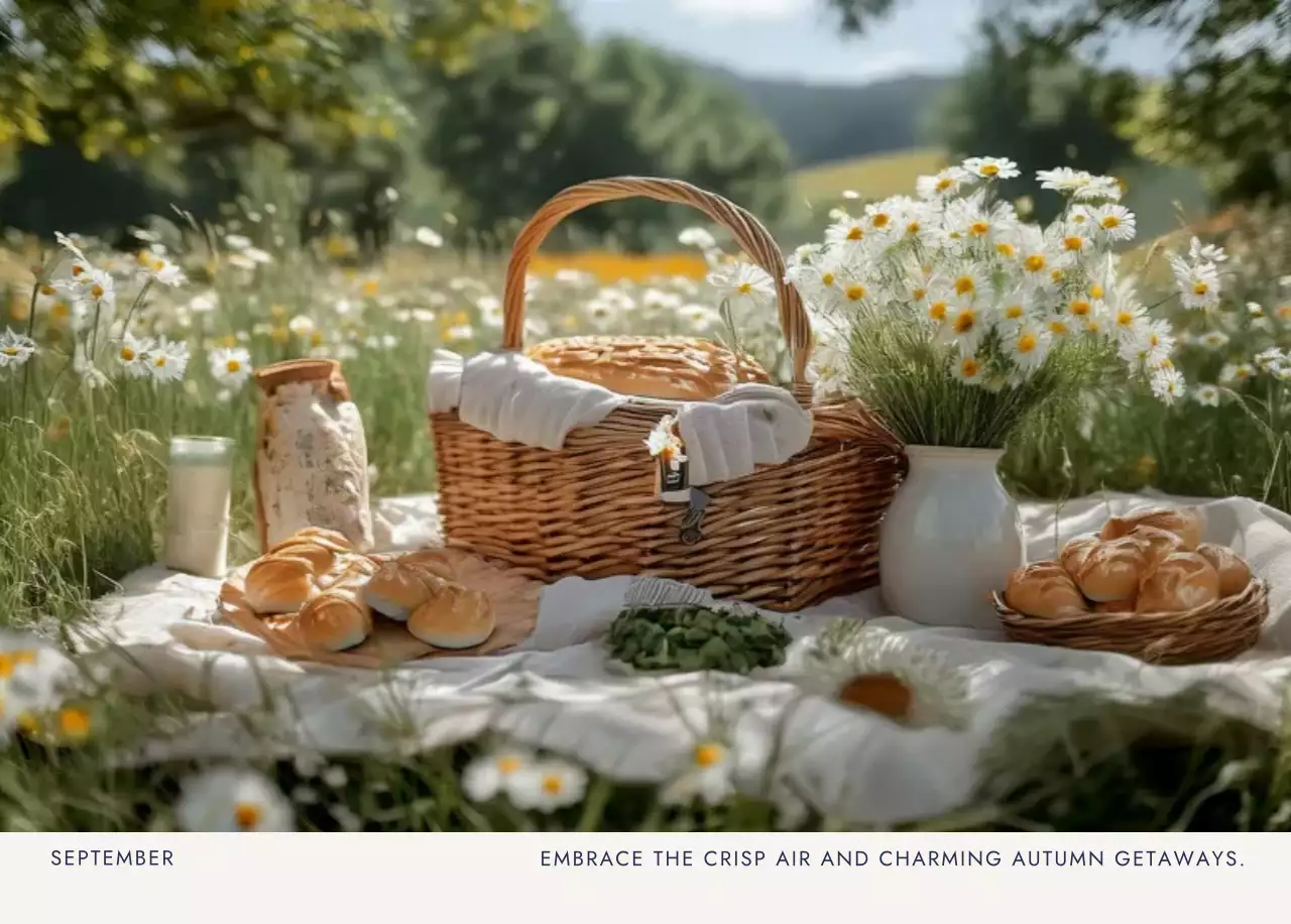 アイボリー モダン 風景 カレンダー