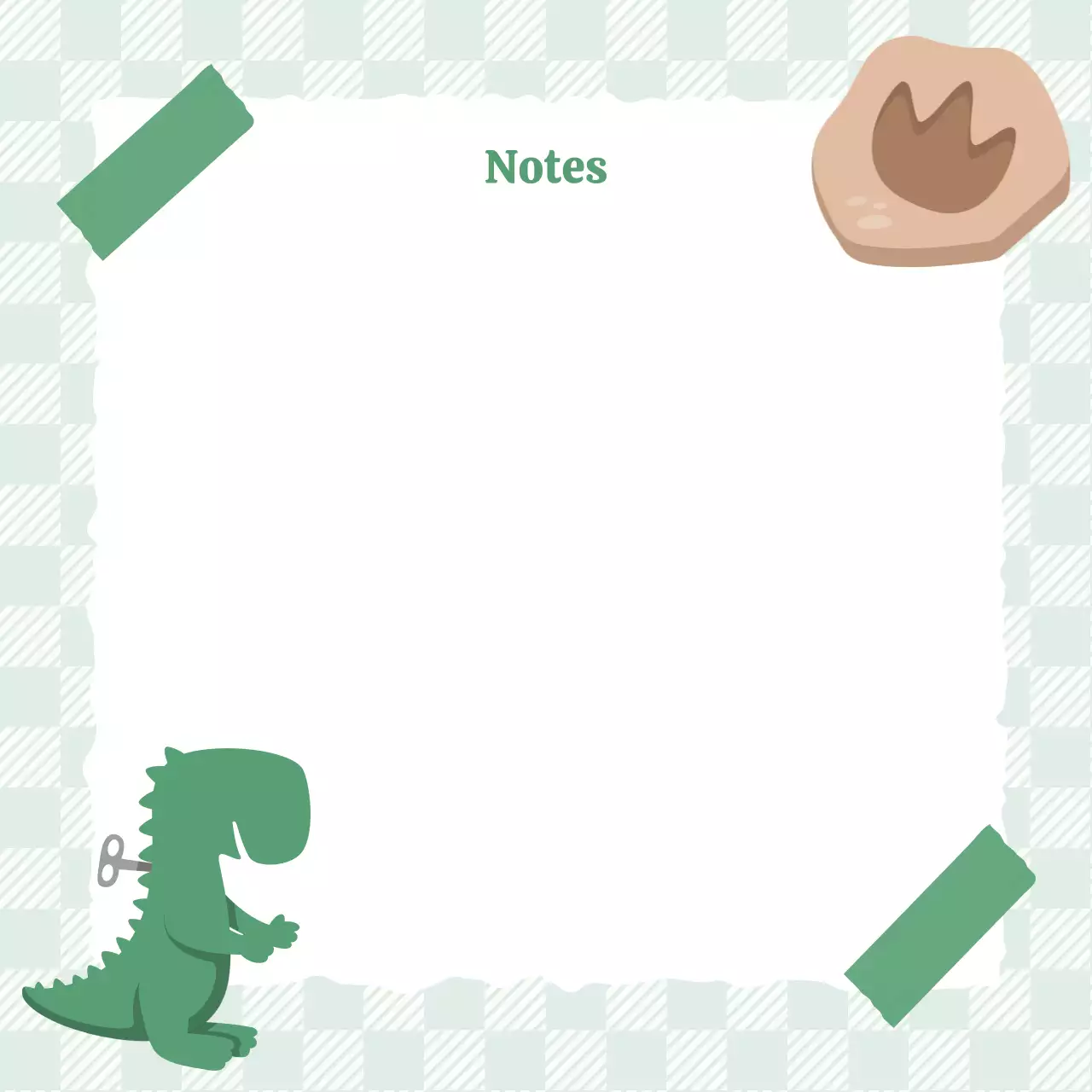 Perencana Catatan Menyenangkan Hijau