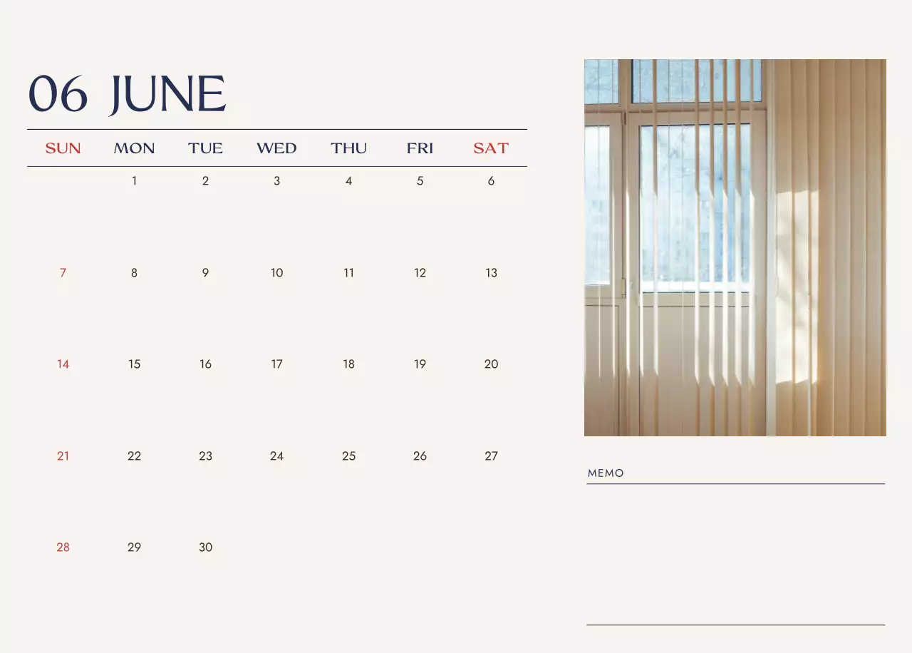 青 シンプル 旅行 カレンダー