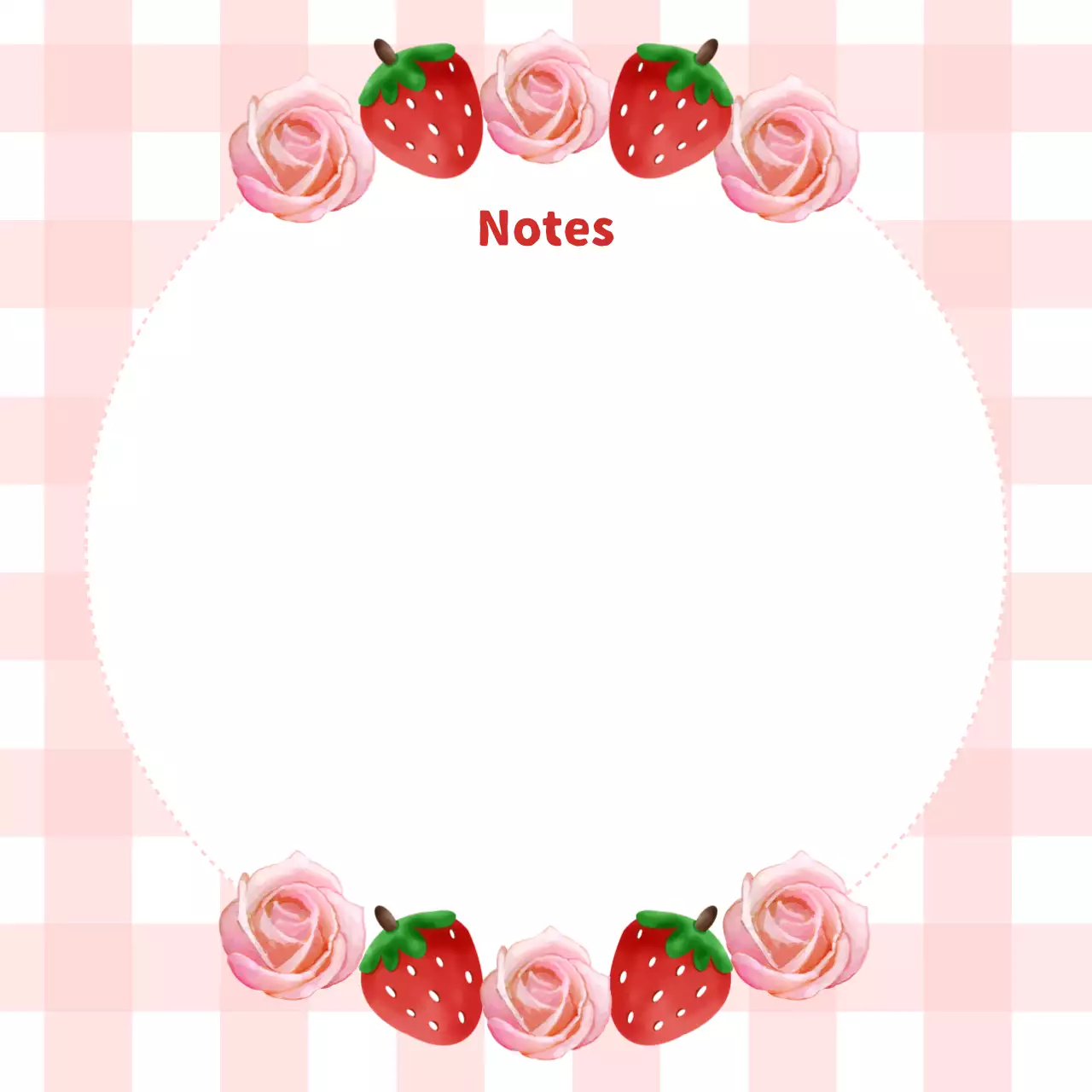 Perencana Catatan Bunga Merah Muda