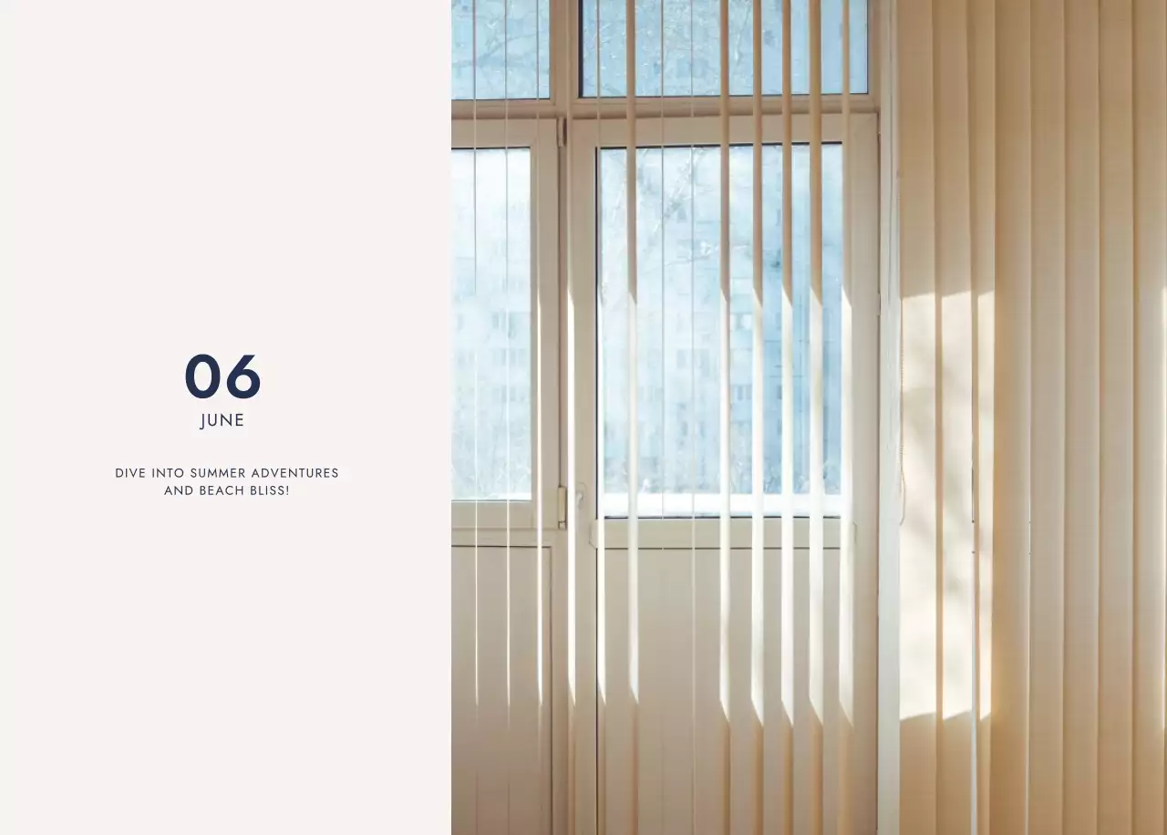 青 シンプル 旅行 カレンダー