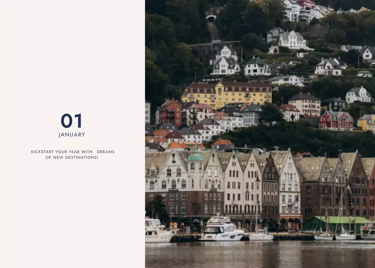 青 シンプル 旅行 カレンダー