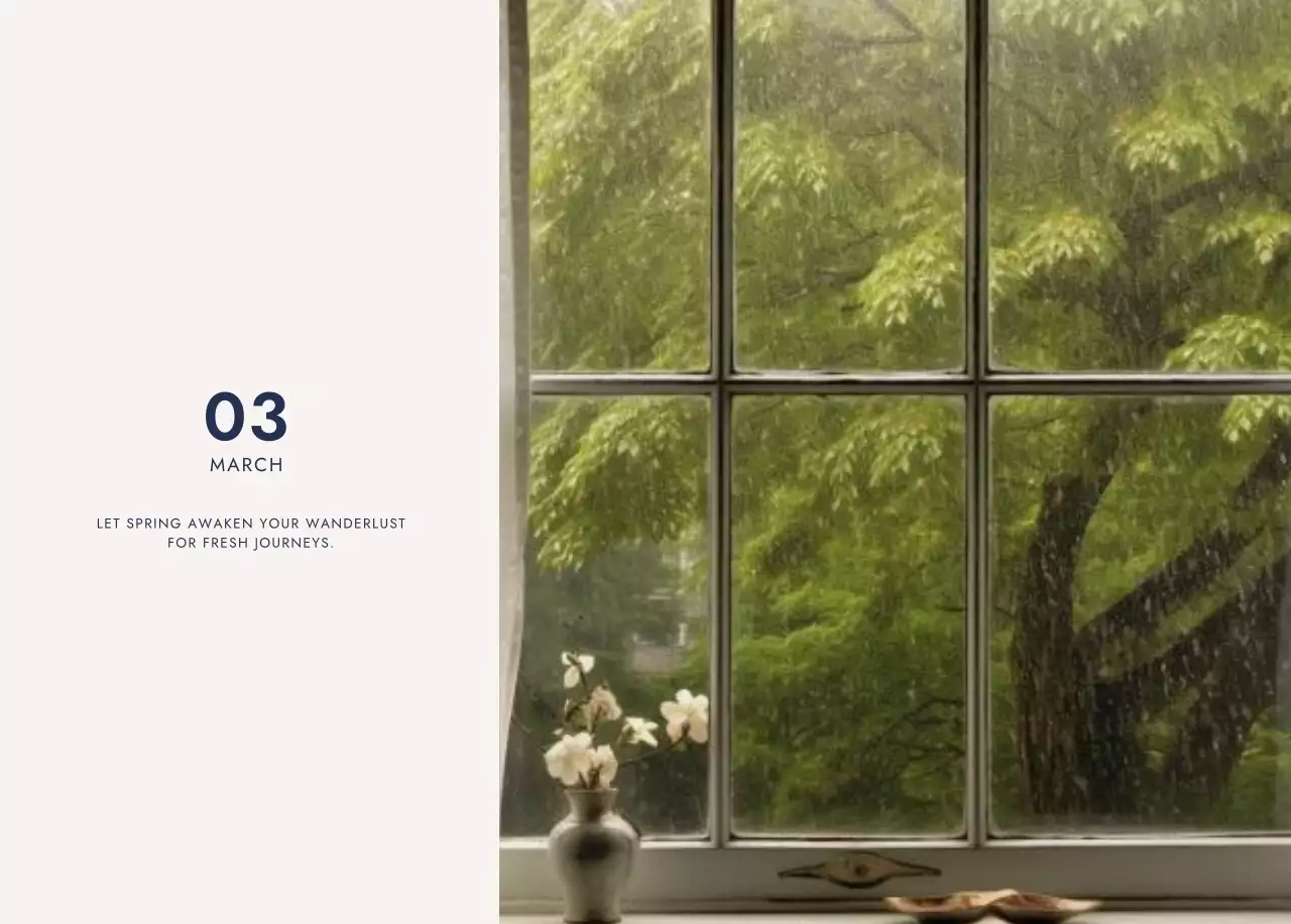 青 シンプル 旅行 カレンダー