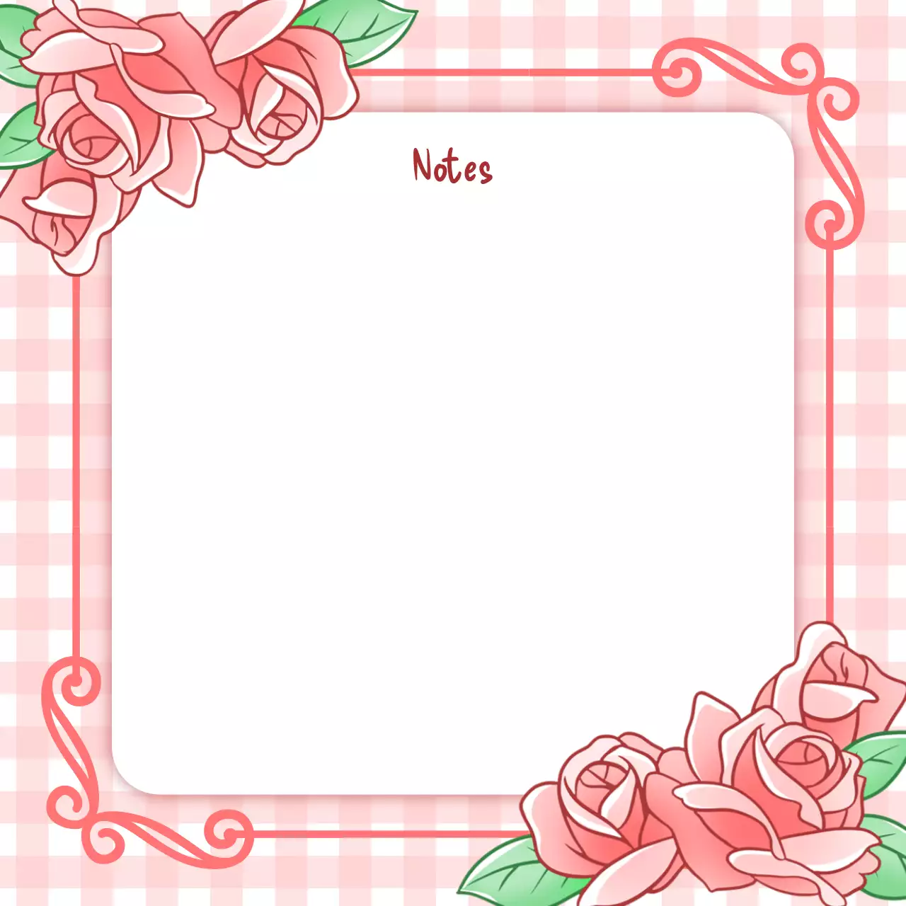 Perencana Catatan Bunga Merah Muda