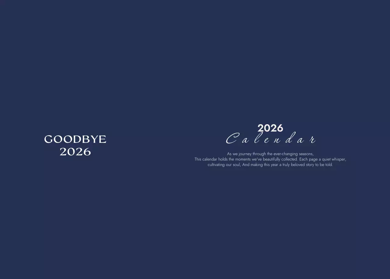 青 シンプル 旅行 カレンダー