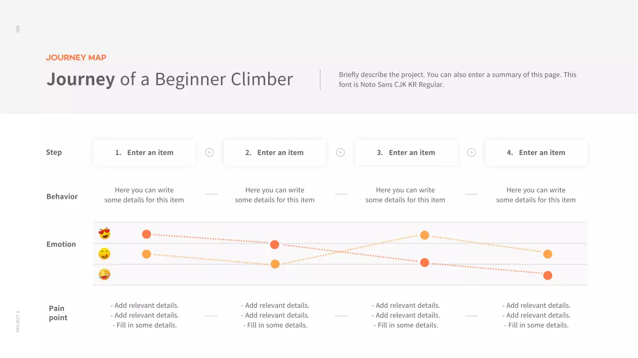 주황 모던 포트폴리오 광고