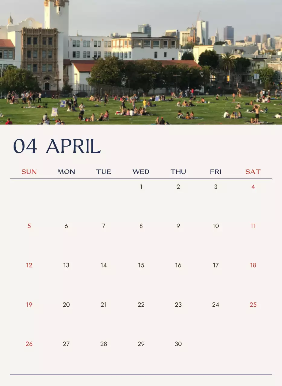 베이지 심플 달력 캘린더