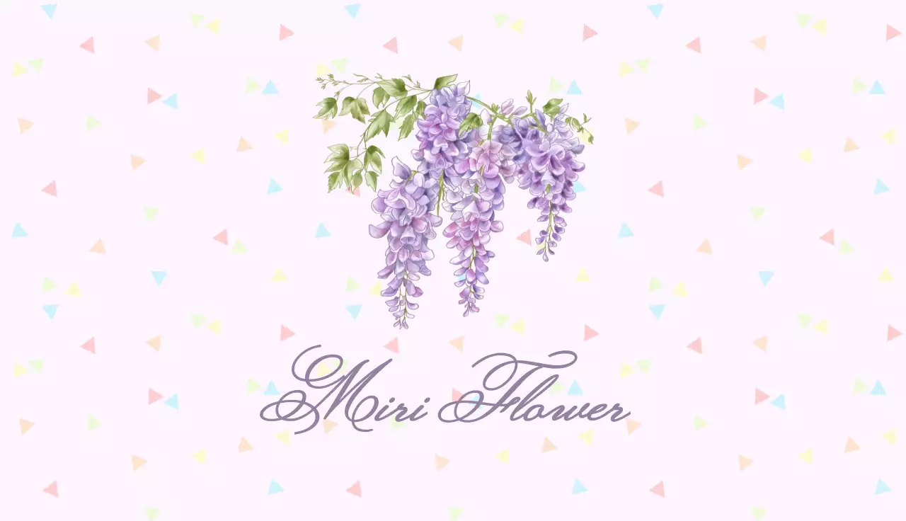 purple elegant floral card