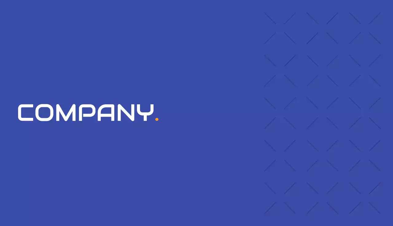 파랑 심플 회사 카드