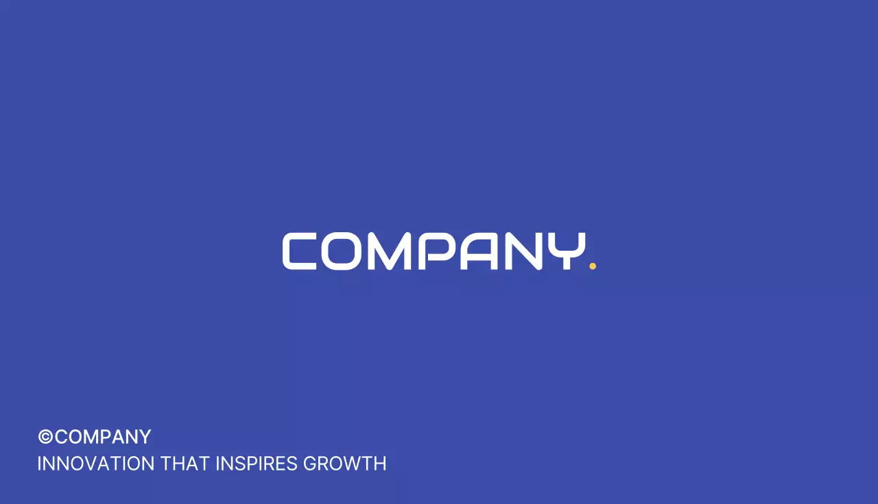 파랑 심플 기업 카드