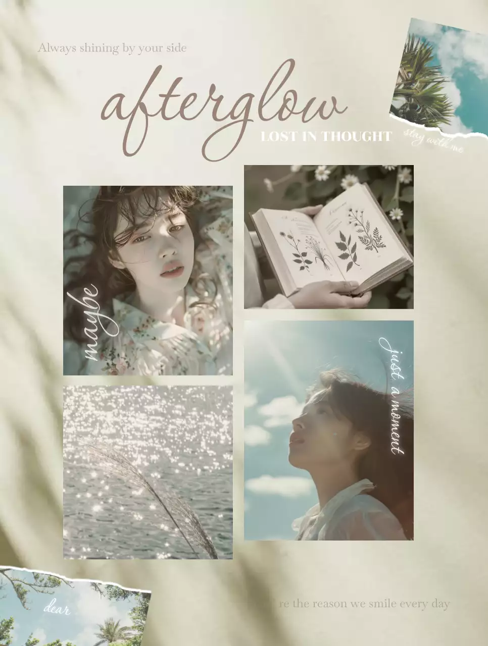 ベージュ ナチュラル アイドル 写真 ポートフォリオ おしゃれ