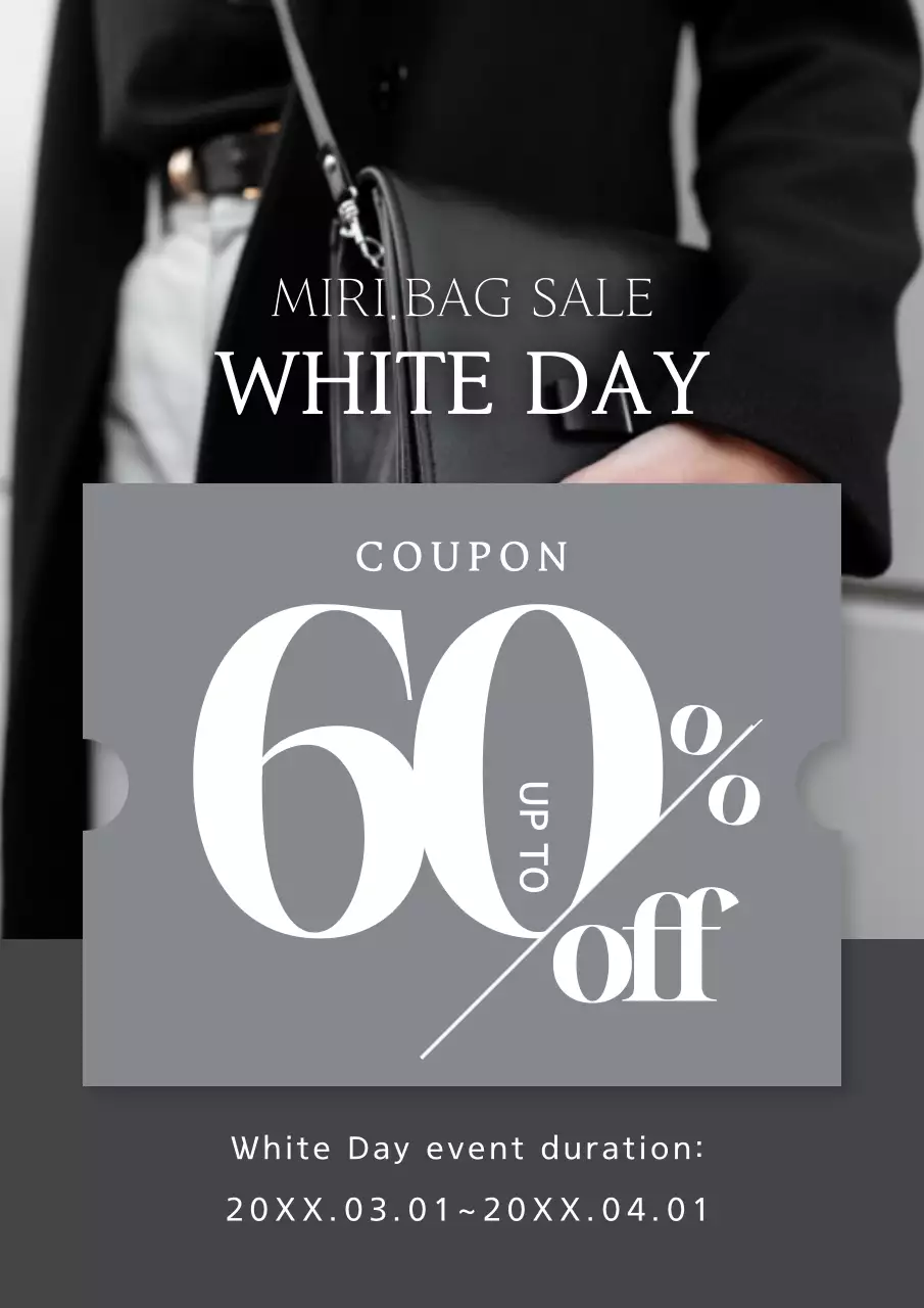 Grey Elegant Sale Promotion Poster