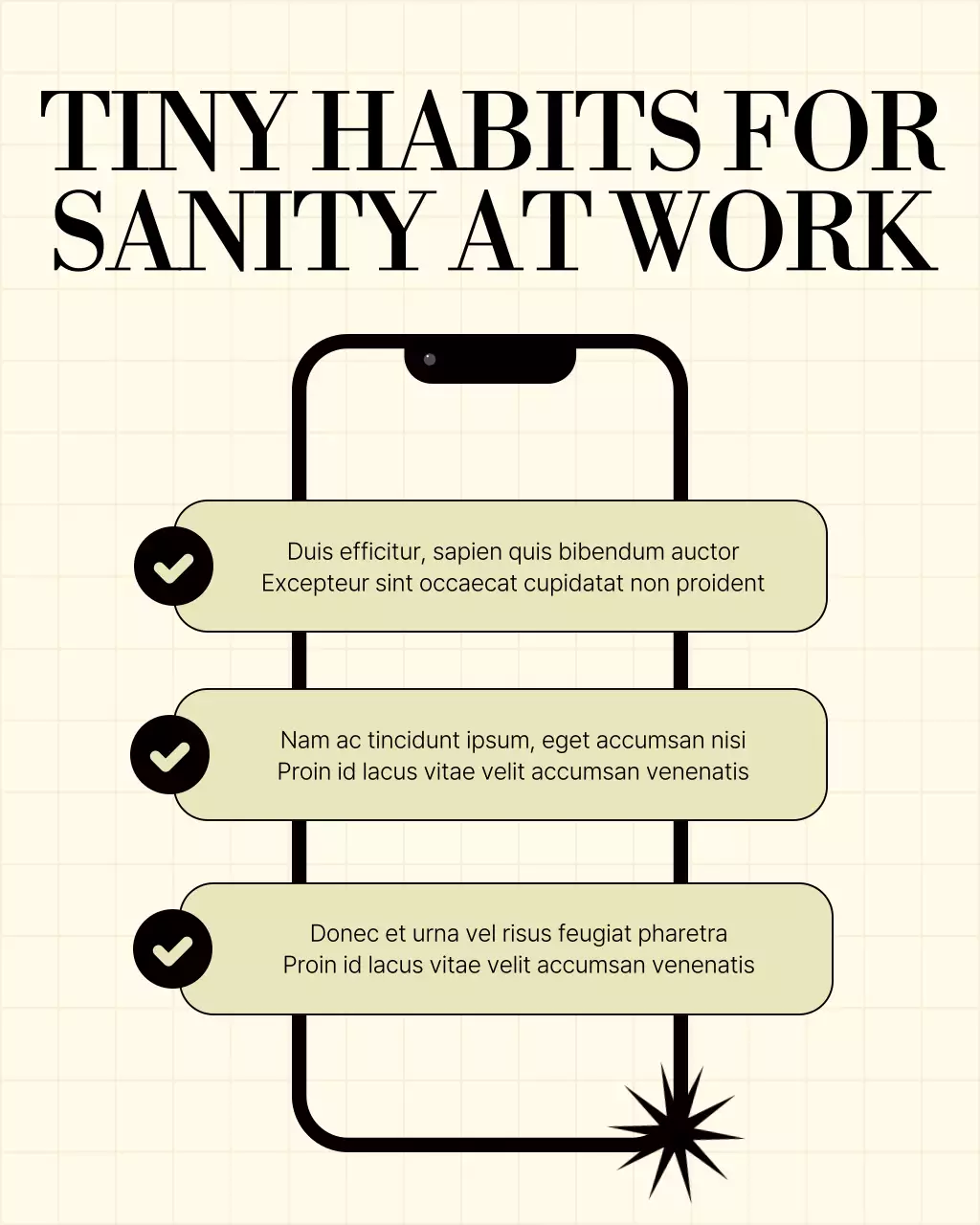 Beige Minimal Work-Life Wellness Guide Instagram Post