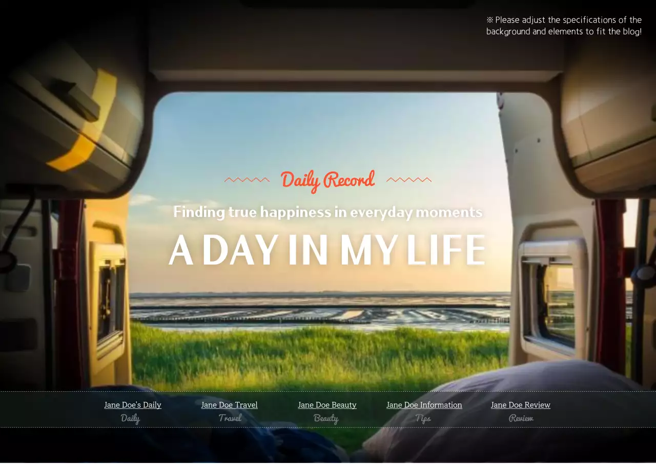 베이지색 소박한 여행 일기 포스터