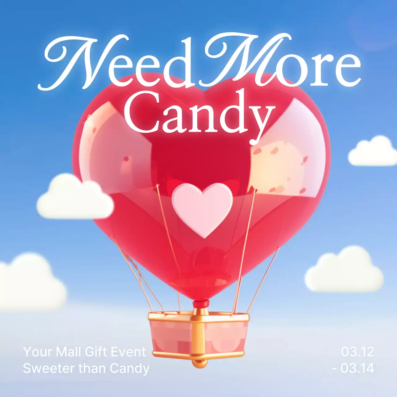 Red Trendy Candy Promotion Social Media Post