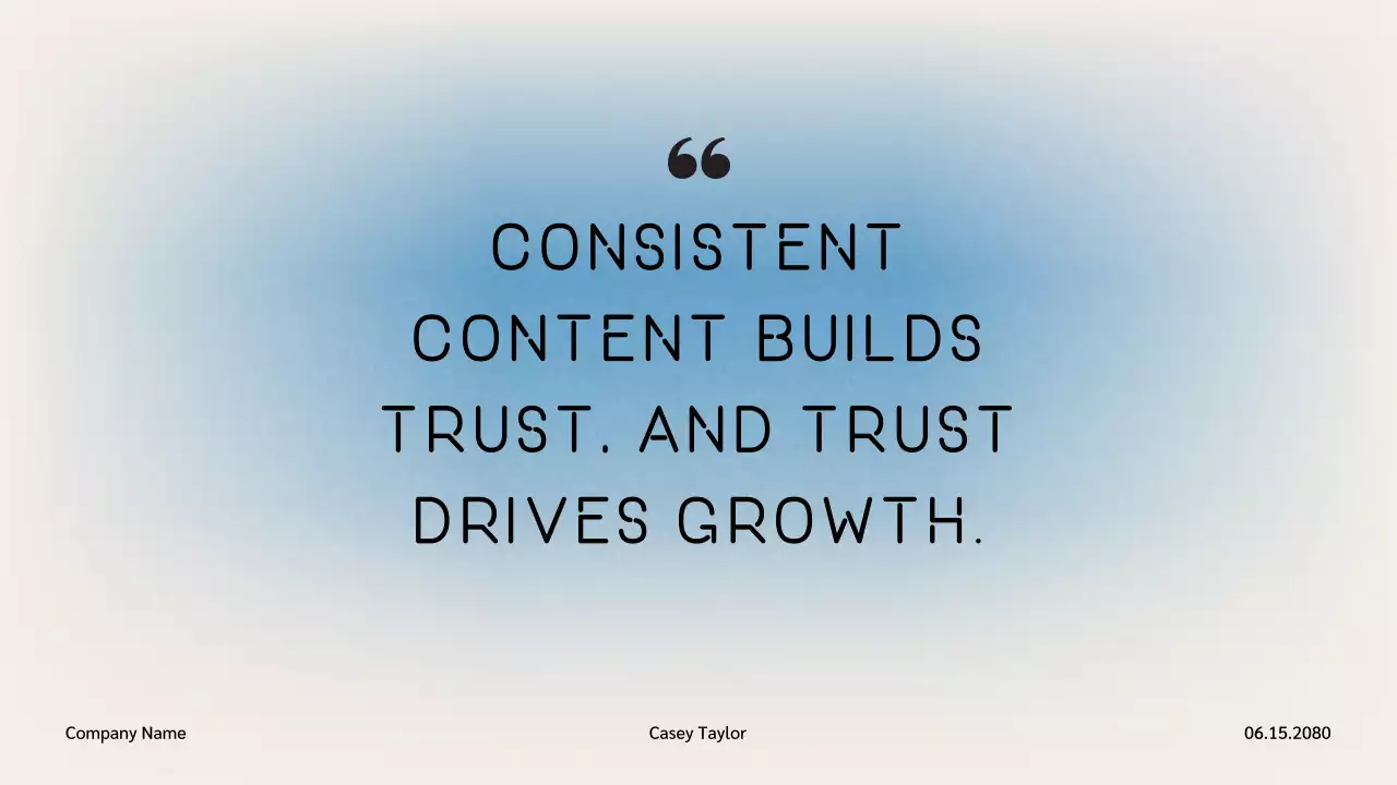 Blue Modern Marketing Presentation