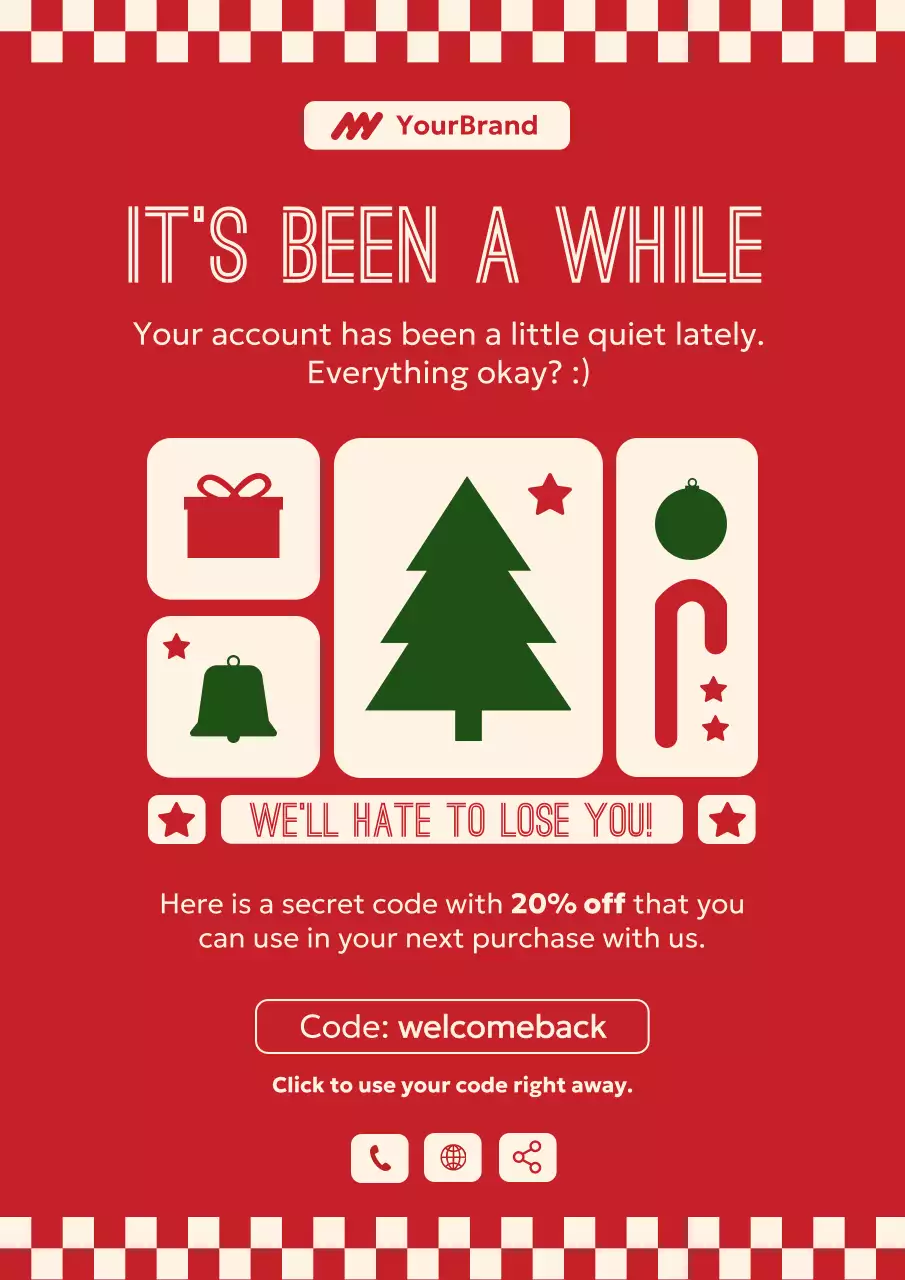 Red Modern Christmas Holiday Promotion Advertisement Poster