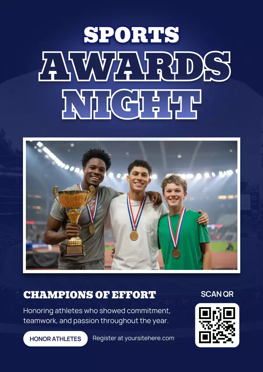Purple Modern Sports Invitation Poster