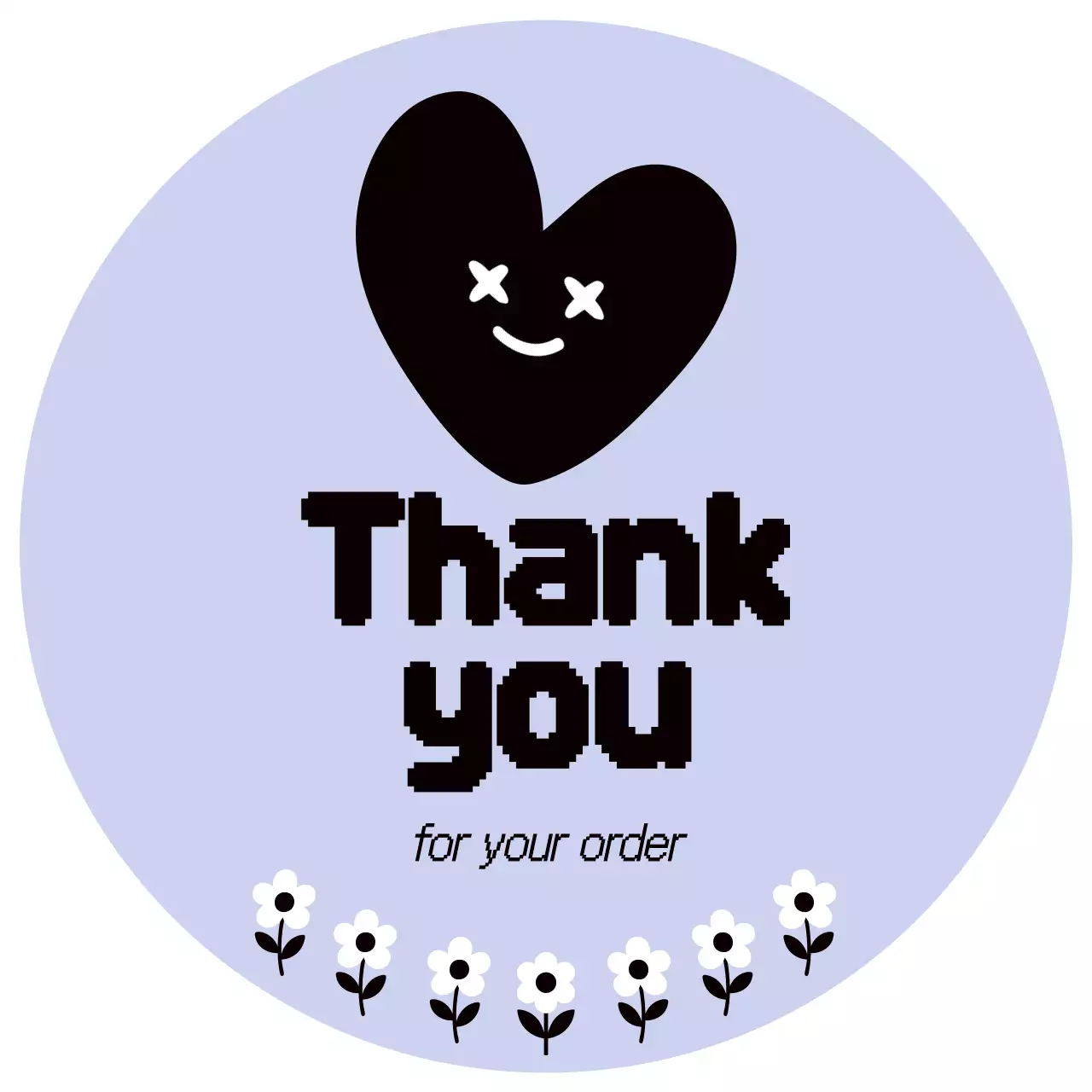 연보라 아기자기한 감사 메시지