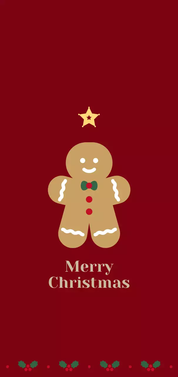 빨강 심플 크리스마스 카드