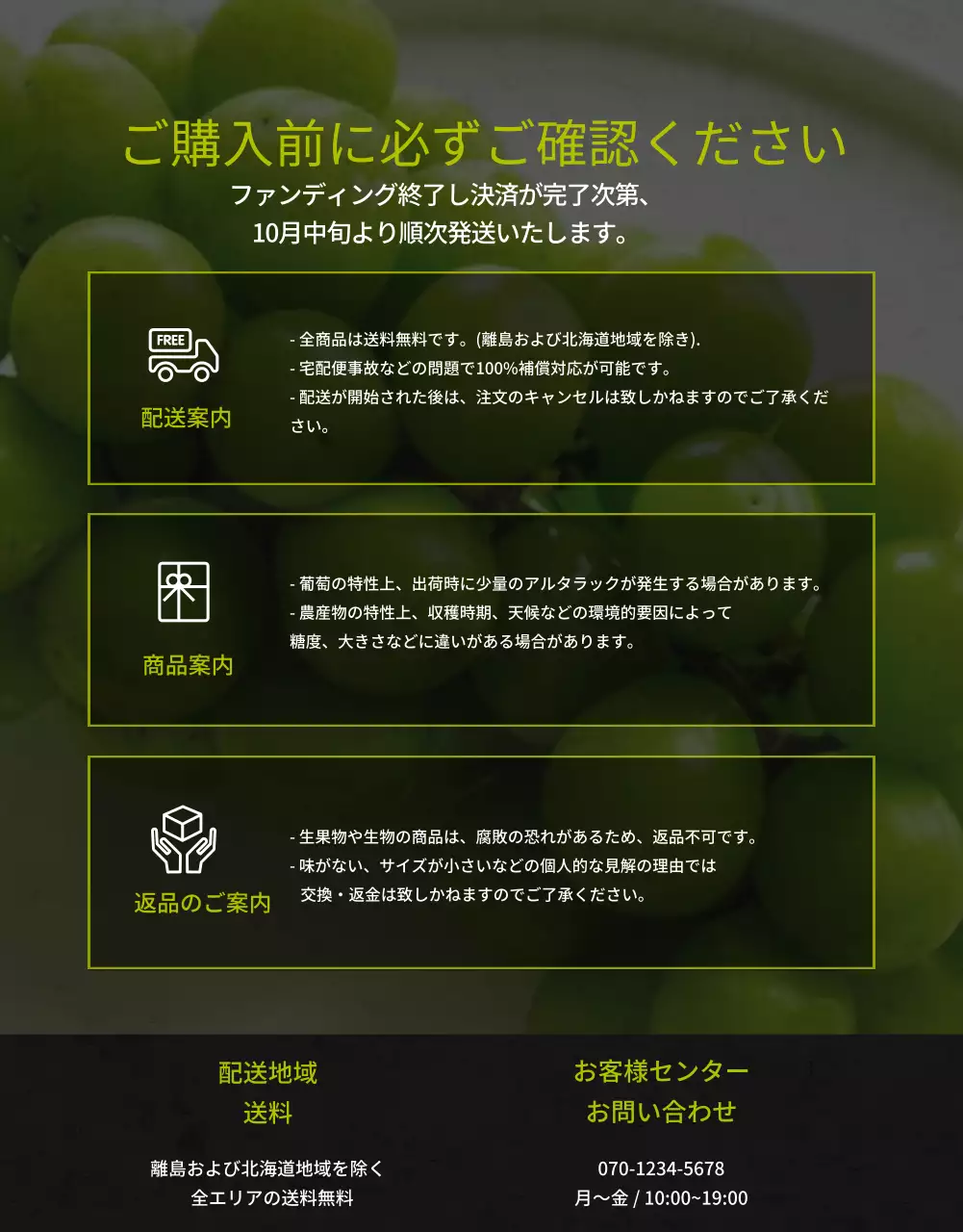 黒 上品 フルーツ パンフレット 詳細ページ