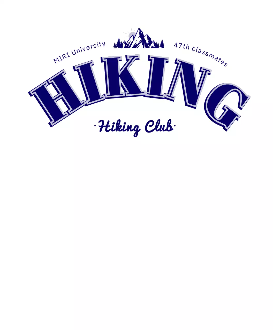 青 シンプル アウトドア ロゴ